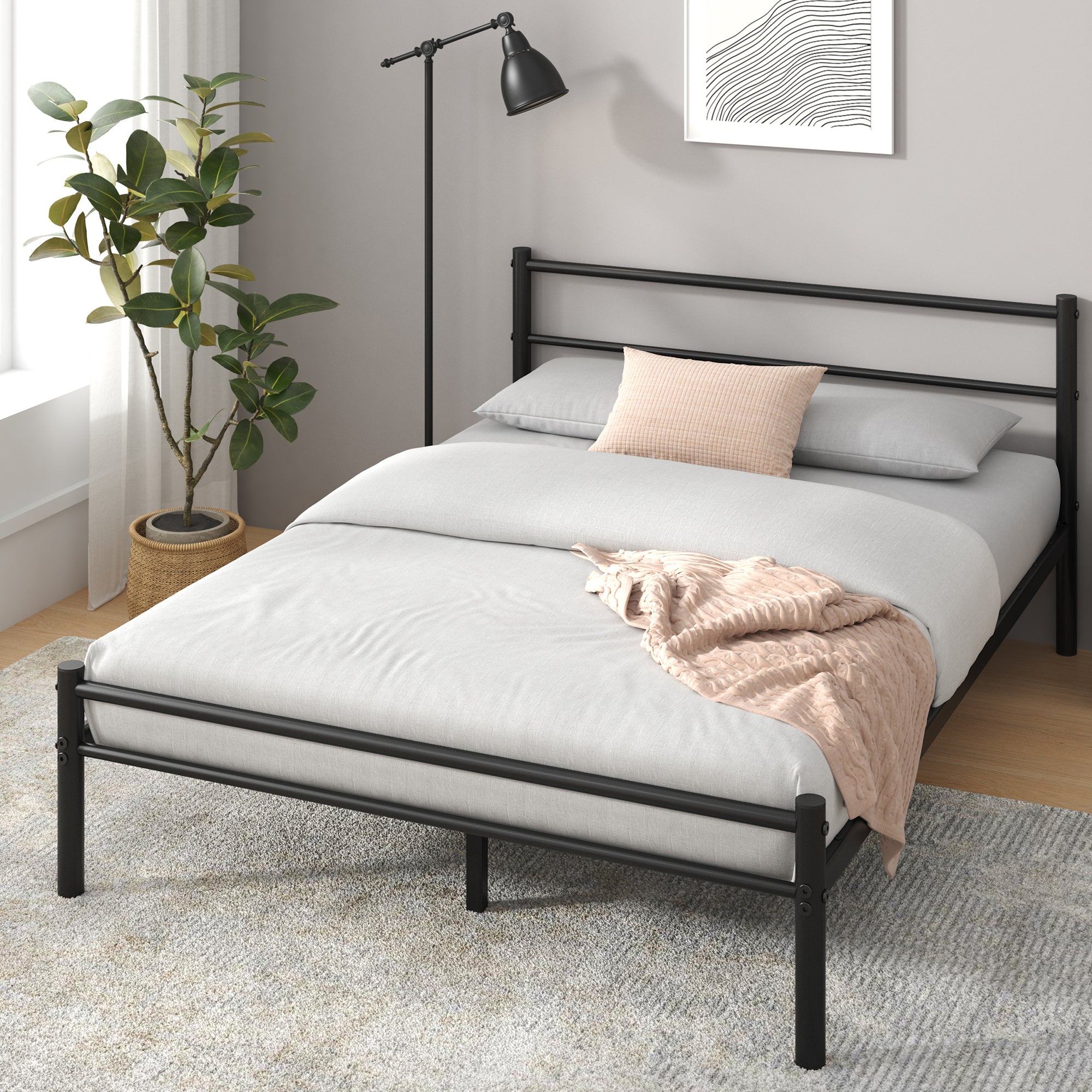 Zinus Parker Metal Headboard Only offers Black, Full Size