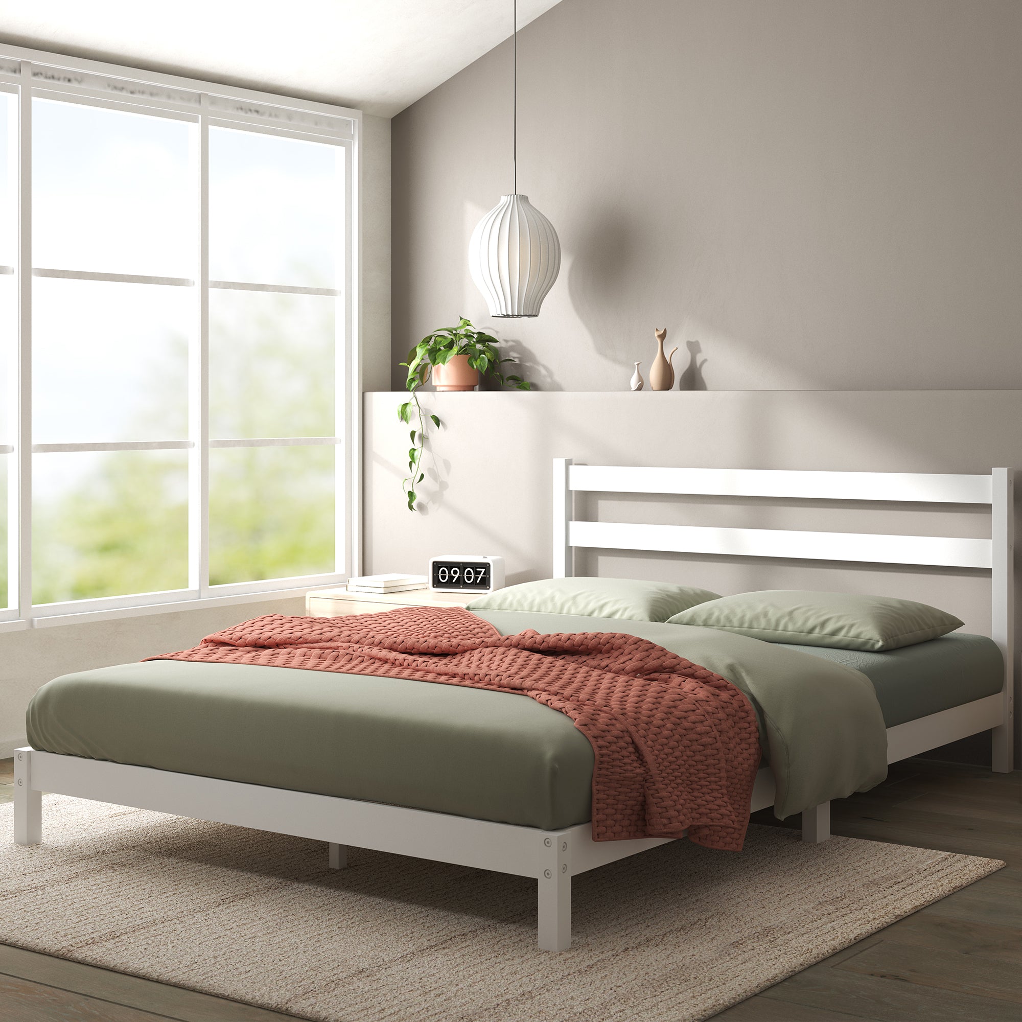 Rogin upholstered platform deals bed